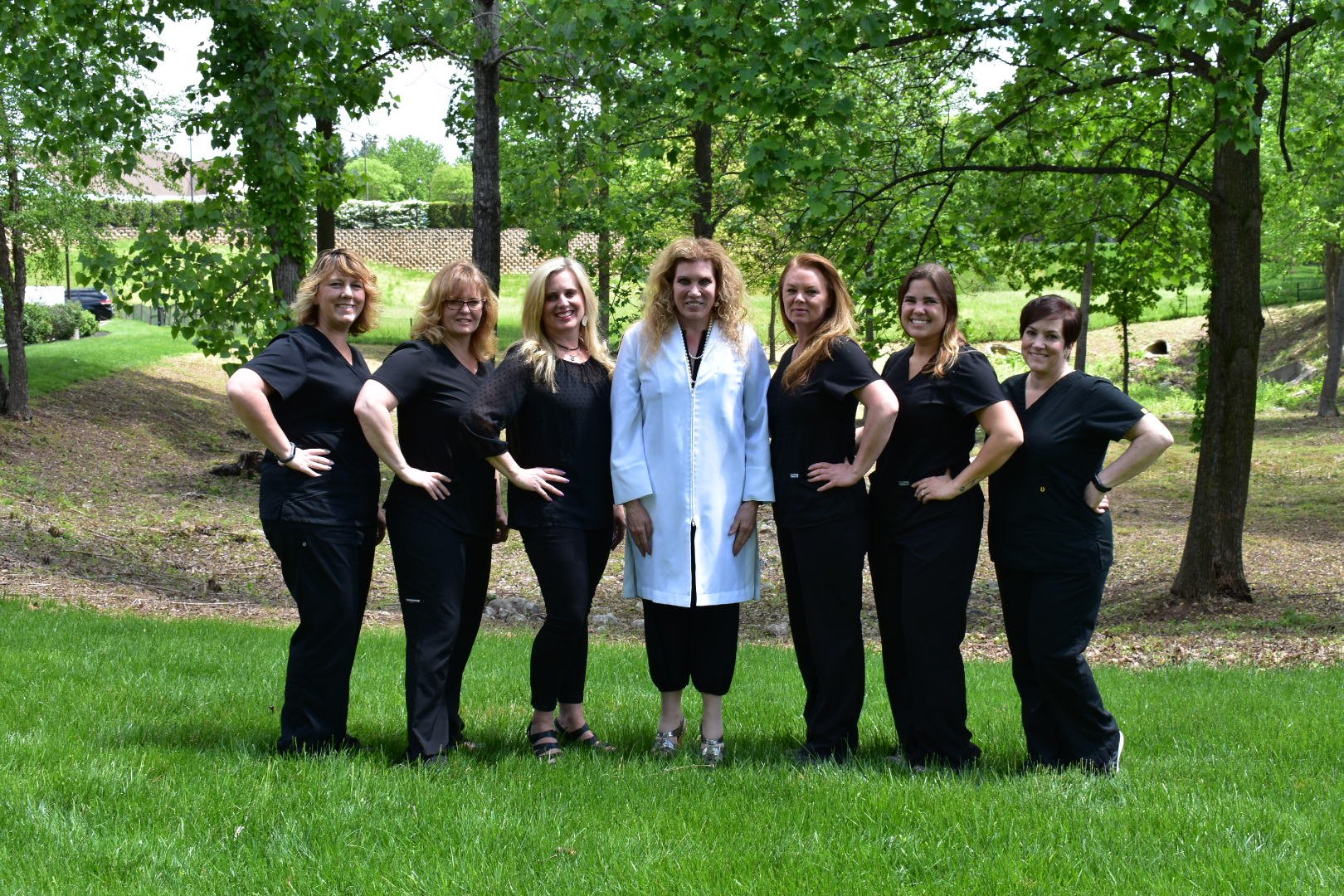 Dr. Beverly Fischer's All-female Staff